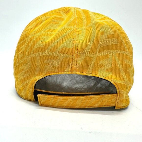 Auth FENDI FXQ768 Zucca Baseball cap hat cap Canvas yellow main image 8